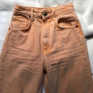 Zara High Rise Straight Leg Jeans